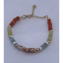 Bracelet doré en perles de...