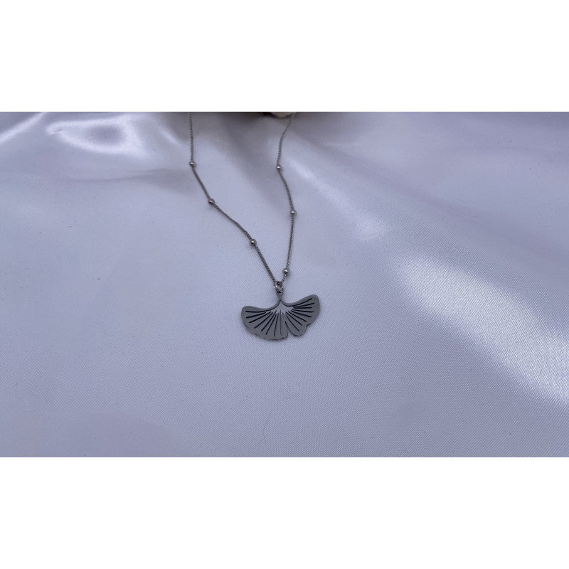 Pendentif Feuille Sur Métal Noir - Style Bohème - Sans Chaîne - Occasion
