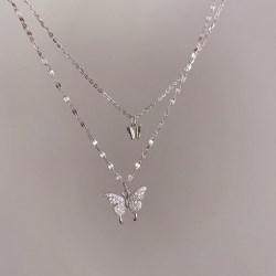 Collier double chaîne  avec...